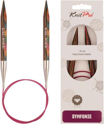 21376 Спиці кругові Symfonie Wood KnitPro, 120 см, 10.00 мм - 1
