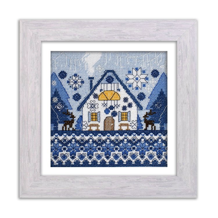 N092 Феєрія зими. Набір для вишивки хрестом Кольорова - 1 N092 Феєрія зими. Набір для вишивки хрестом Кольорова - 1