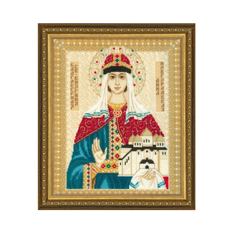 1454 Св. Анна Новгородская. Набор для вышивки крестом Риолис - 1