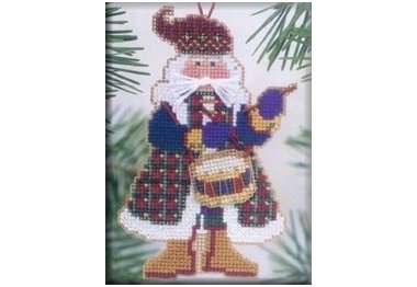 вишивка гладдю MHMS11 Санта. Набір для вишивки в змішаній техниці Mill Hill