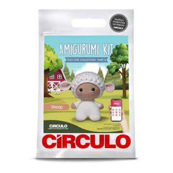 4 AMIGURUMI KIT - TOO CUTE Sheep. Набір для в'язання іграшки - 1