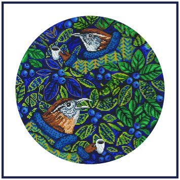 Набор для вышивки крестом Черника Ksenya project 10-011 - 1