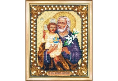  Б-1164 Ікона святого праведного Йосипа Обручника Набір для вишивки бісером