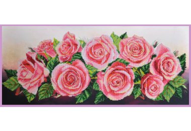  Набор для вышивки бисером Розовое настроение P-214 ТМ Картины бисером