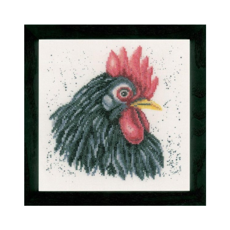PN-0157489 Черная курица. Набор для вышивки крестом Lanarte - 1