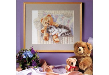  70-2401 Маленькие друзья. Набор для вышивания крестом PERMIN