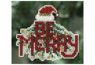 вышивка гладью MH180305 Будьте веселы. Набор для вышивки в смешанной технике Mill Hill