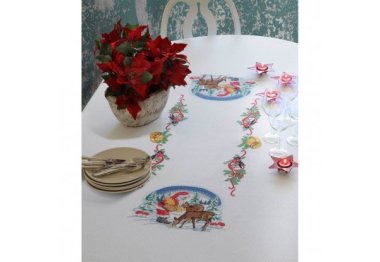  Набор для вышивки скатерти Ужин для оленей Anchor арт. 03506