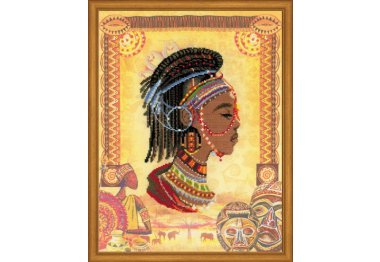  РТ-0047 Африканская принцесса. Набор для вышивки крестом Риолис