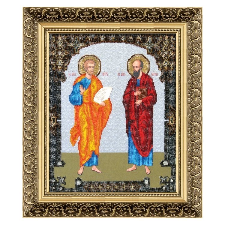 Б-1102 Ікона Святих апостолів Петра і Павла Набір для вишивки бісером - 1
