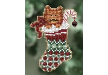 вышивка гладью MH180301 Котенок. Набор для вышивки в смешанной технике Mill Hill