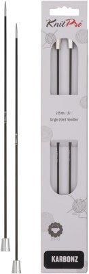 41251 Спицы прямые Karbonz KnitPro 25 см 2.25 мм - 1 41251 Спицы прямые Karbonz KnitPro 25 см 2.25 мм - 1