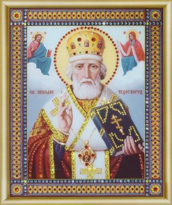 КС-046 Ікона Святителя Миколая Чудотворця Набір картина стразами - 1