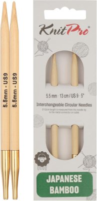 22406 Спицы съемные Bamboo KnitPro, 5.50 мм - 1