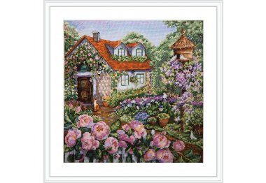  K-78 Домик в розах. Набор для вышивки крестом Мережка