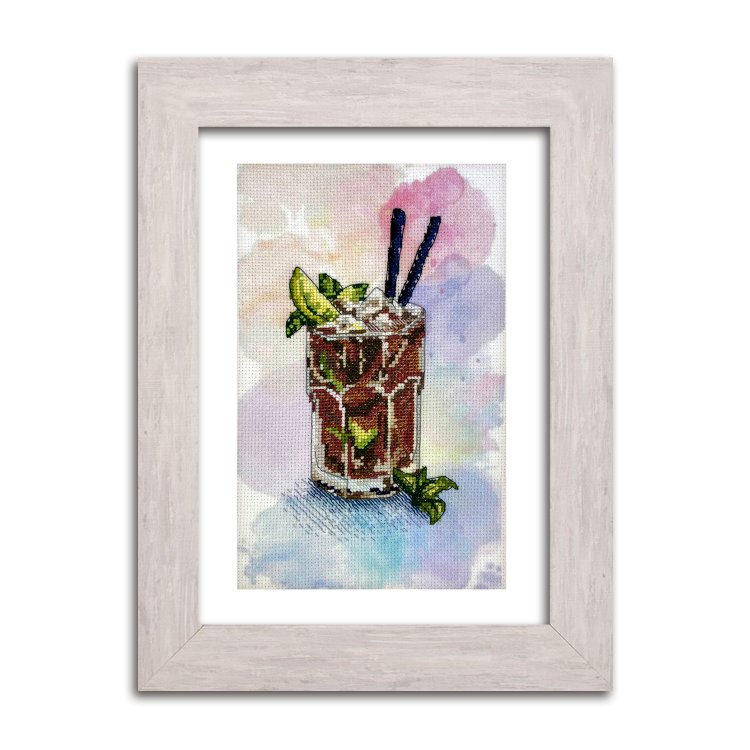 N073 Лайм-кола. Набір для вишивки хрестом Кольорова - 1