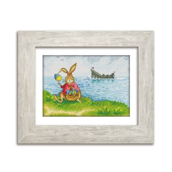 N021 Вышел заяц на крылышко…. Набор для вышивки крестом Кольорова - 1 N021 Вышел заяц на крылышко…. Набор для вышивки крестом Кольорова - 1