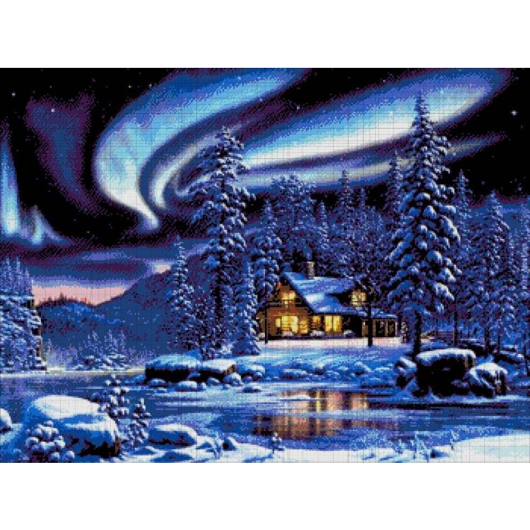 37-3007-НД Домик Санты. Набор Для вышивки бисером ТМ Токарева А. - 1