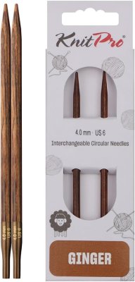 31225 Спиці з`ємні короткі Ginger KnitPro, 4.00 мм - 1
