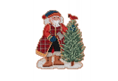 вышивка гладью MH202231 Сосна Санты. Набор для вышивки в смешанной технике Mill Hill