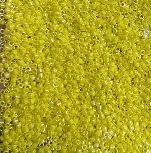 DB-160 Бісер Miyuki Delica Beads 11/0 (райдужний жовтий яскравий) - 1