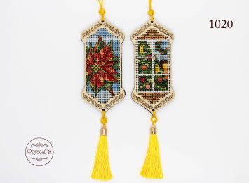 1020 Сквозь окно. Набор для вышивки крестом Фрузелок - 1