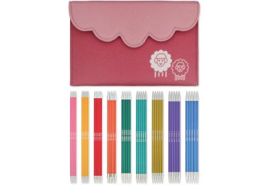 спиці для в'язання 47423 Набір шкарпеткових спиць Zing KnitPro Deluxe, довжина 15 см спиці для в'язання 47423 Набір шкарпеткових спиць Zing KnitPro Deluxe, довжина 15 см