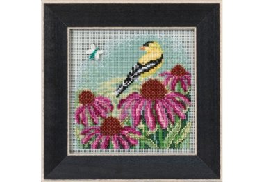 вишивка гладдю MH141712 Пташка. Набір для вишивки в змішаній техніці Mill Hill