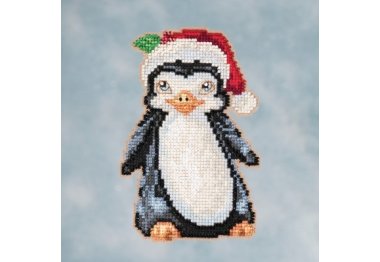вишивка гладдю JS201614 Пінгвін. Набір для вишивки в змішаній техніці Mill Hill