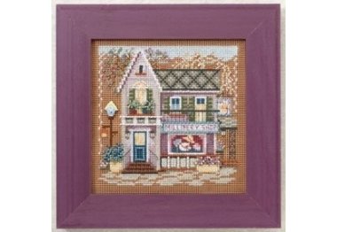 вышивка гладью MH142103 Шляпный магазин. Набор для вышивки в смешанной технике Mill Hill