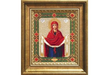  Б-1128 ікона Покров Пресвятої Богородиці Набір для вишивки бісером