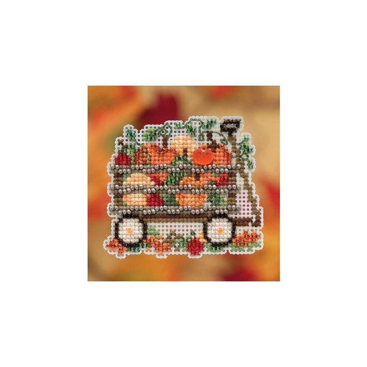 MH181924 Візок з урожаєм. Набір для вишивки в змішаній техніці Mill Hill - 1
