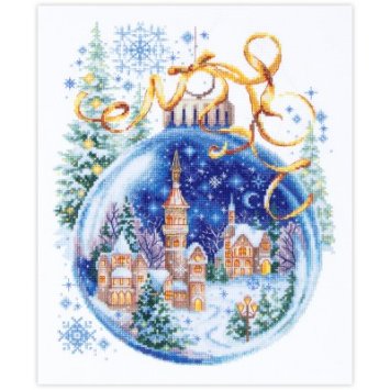 70-37 Різдвяна кулька. Набір для вишивки хрестом Magic Needle - 1 70-37 Різдвяна кулька. Набір для вишивки хрестом Magic Needle - 1