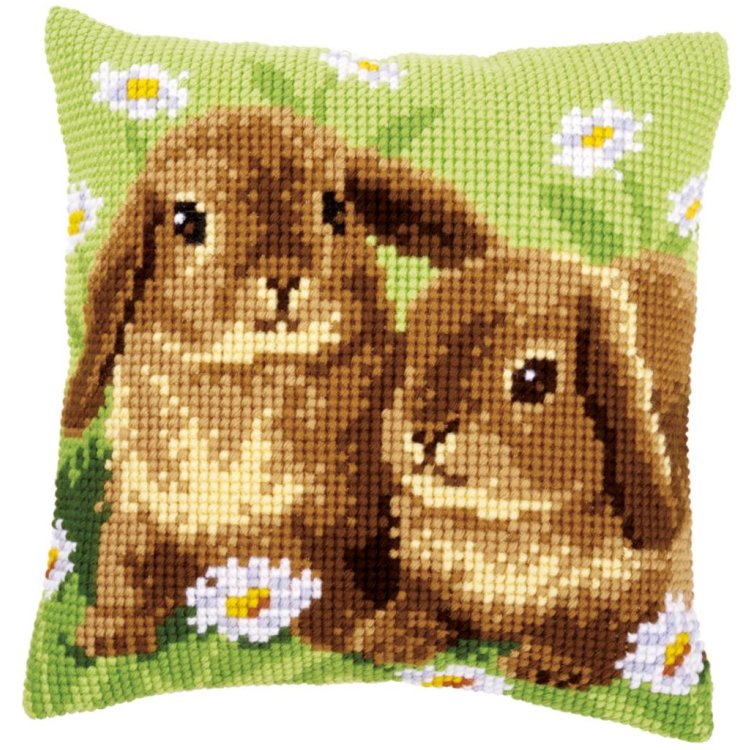 PN-0162709 Два кролика. Набор для вышивки крестом Vervaco - 1