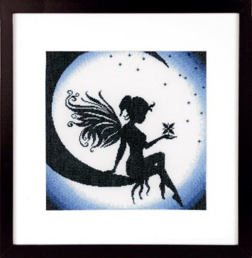 PN-0164077 Фея на місяці. Набір для вишивки хрестиком Lanarte - 1