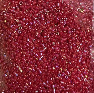 DB-162 Бісер Miyuki Delica Beads 11/0 (райдужний червоний) - 1