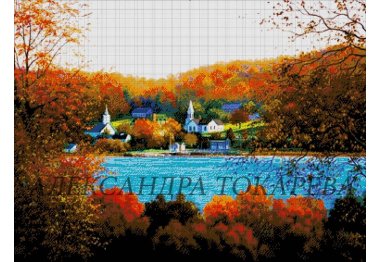  40-3536-НА Альпийская деревушка. Набор Для вышивки бисером ТМ Токарева А.