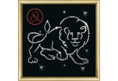 алмазная вышивка КС-015 Знак зодиака Лев Набор картина стразами