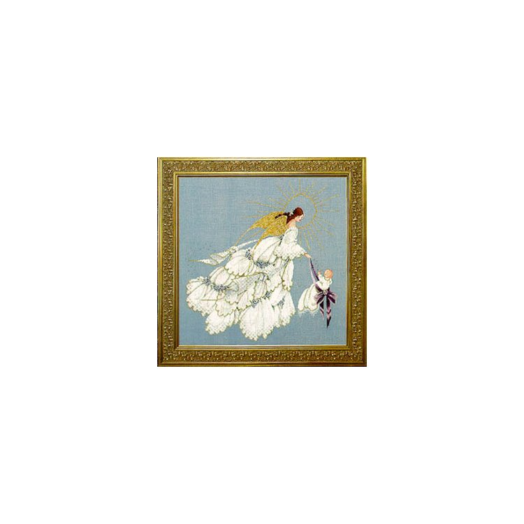 LL52 Angel of Mercy 2 // Ангел Милосердя 2. Схема для вишивки хрестиком на папері Lavender &amp; Lace - 1