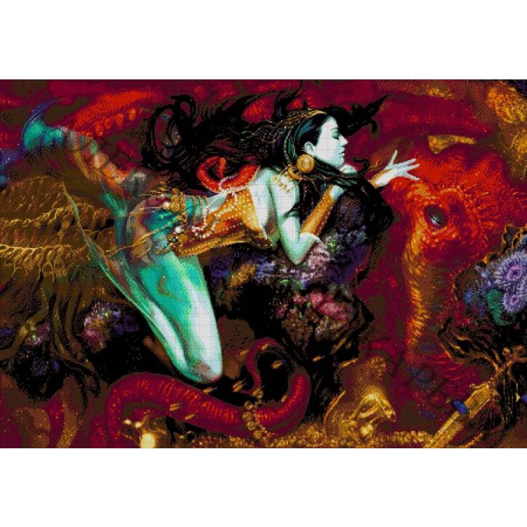 50-4756-НС Сирена. Набор Для вышивки бисером ТМ Токарева А. - 1