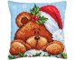 5240 Christmas with a teddy bear. Набор для вышивки крестом Collection D'Art - 1