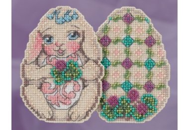 вышивка гладью JS181812 Кролик. Набор для вышивки в смешанной технике Mill Hill