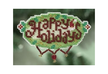 вышивка гладью MH180302 Счастливых Праздников. Набор для вышивки в смешанной технике Mill Hill