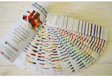 нитки для вышивания Живая карта цветов металлизированных нитей Kreinik