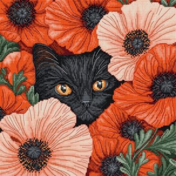 Набір для вишивки хрестиком L9949 Poppy Eyes. Letistitch - 1