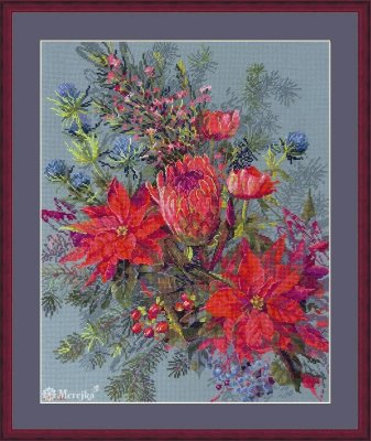 K-272 Рождественская композиция. Набор для вышивки крестом Мережка - 1 K-272 Рождественская композиция. Набор для вышивки крестом Мережка - 1