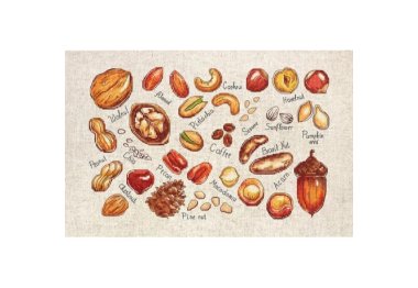  B1165 Орехи и семена. Набор для вышивки крестом