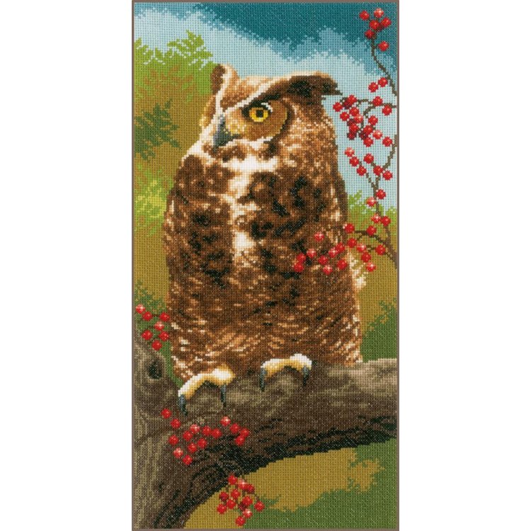 PN-0164961 Owl in autumn. Набор для вышивки крестом Vervaco - 1