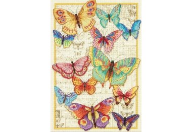  35338 Красота бабочек. Набор для вышивки крестом Dimensions