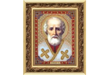  Б-1001 Икона святителя Николая Чудотворца Набор для вышивки бисером